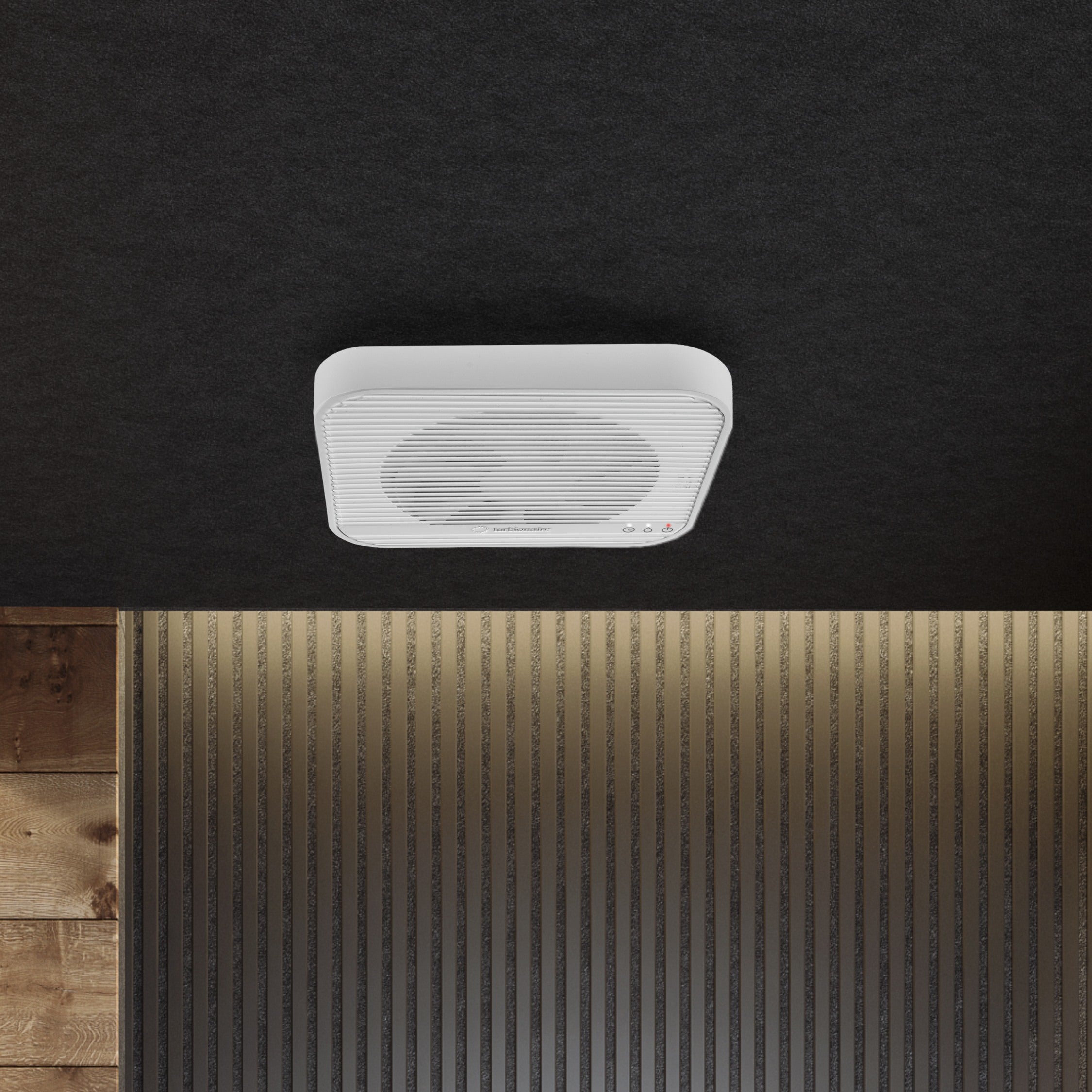 Fan Axio 1012 White Remote Control Timer Humidity Sensor 100&120 Mm Shutter Turbionaire