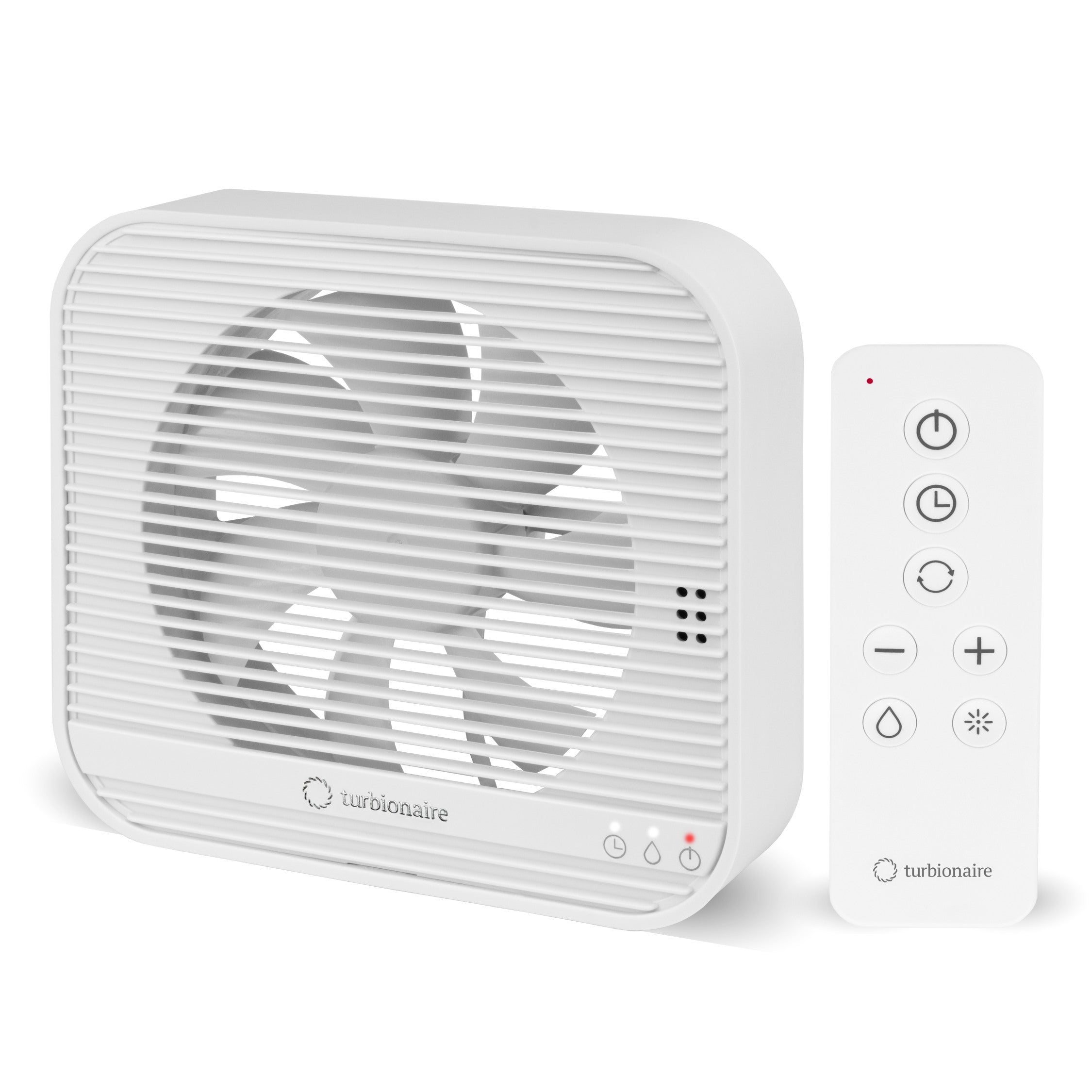 Fan Axio 1012 White Remote Control Timer Humidity Sensor 100&120 Mm Shutter Turbionaire