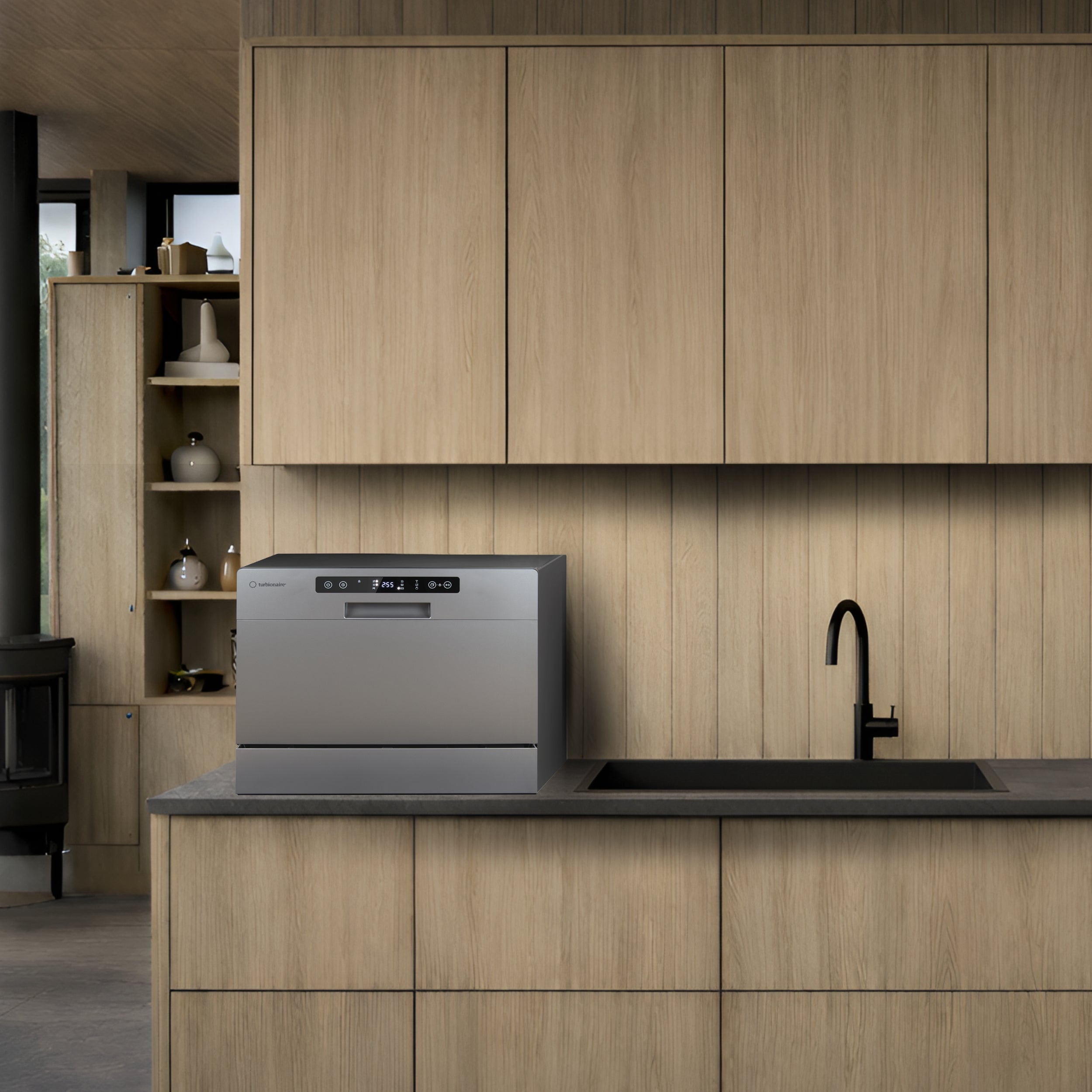 Dishwasher Ava 6 Grey Countertop Water Softner Turbionaire