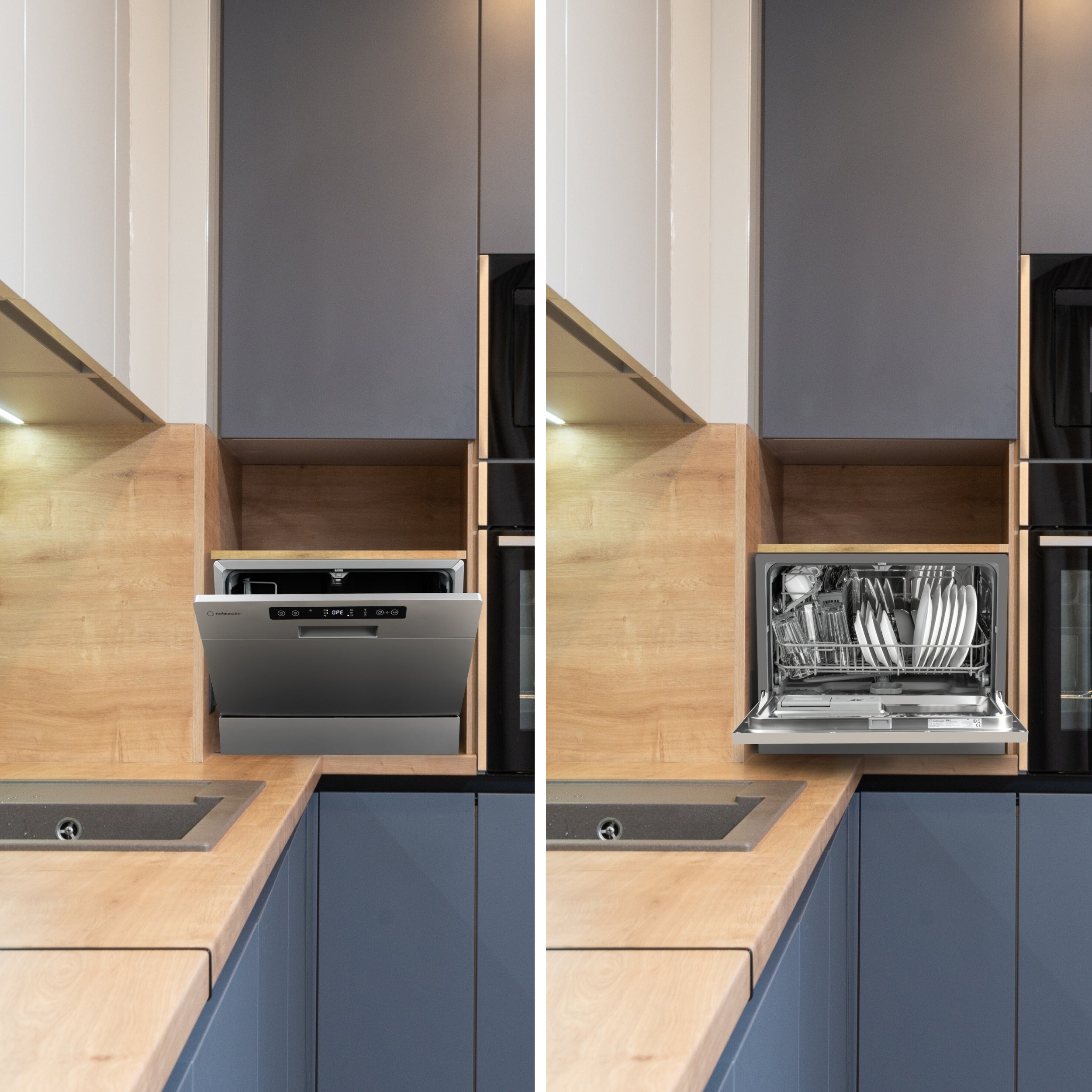 Dishwasher Ava 6 Grey Countertop Water Softner Turbionaire