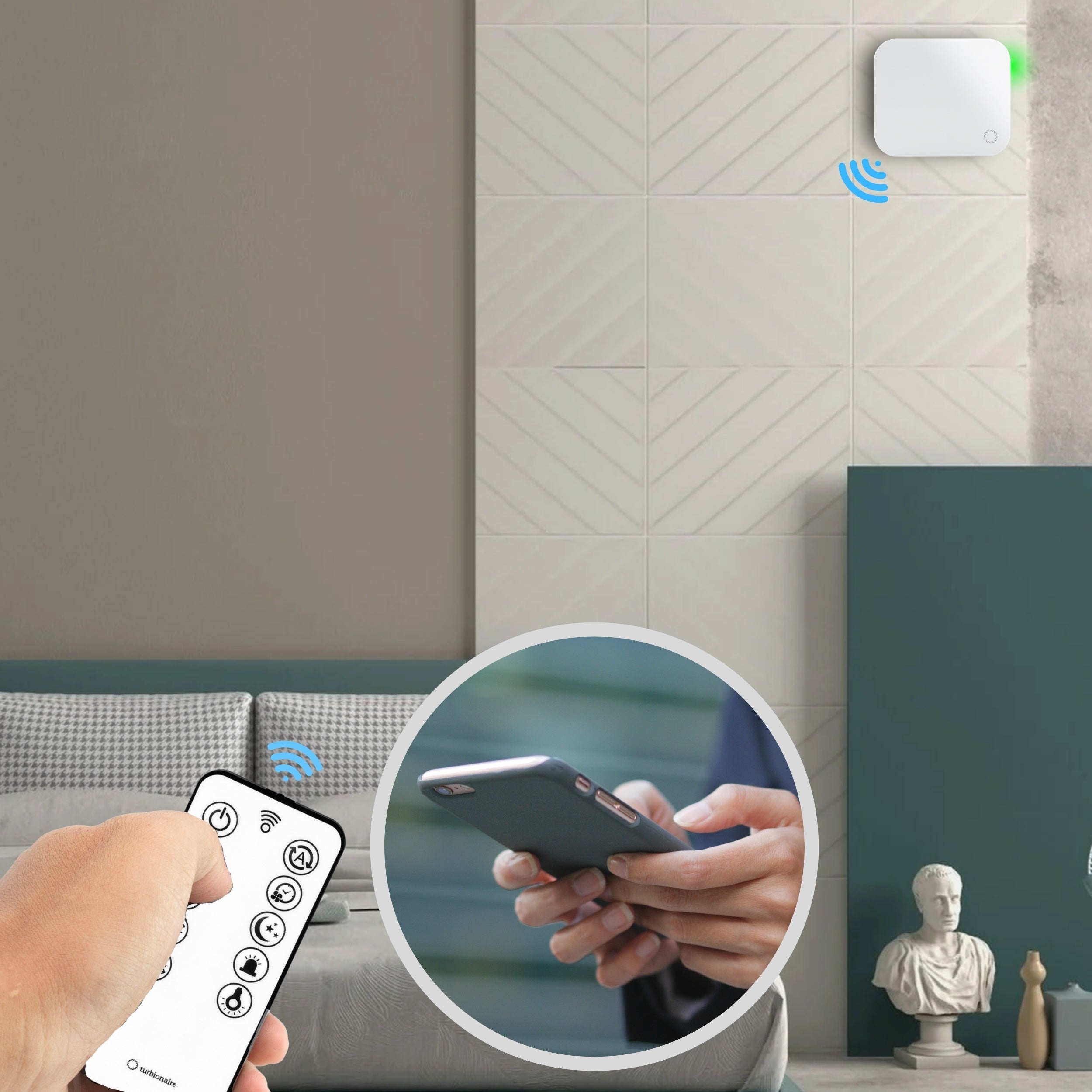 THRV100WMW Heat Recovery Unit Trend Hrv 100 W White Wifi Turbionaire