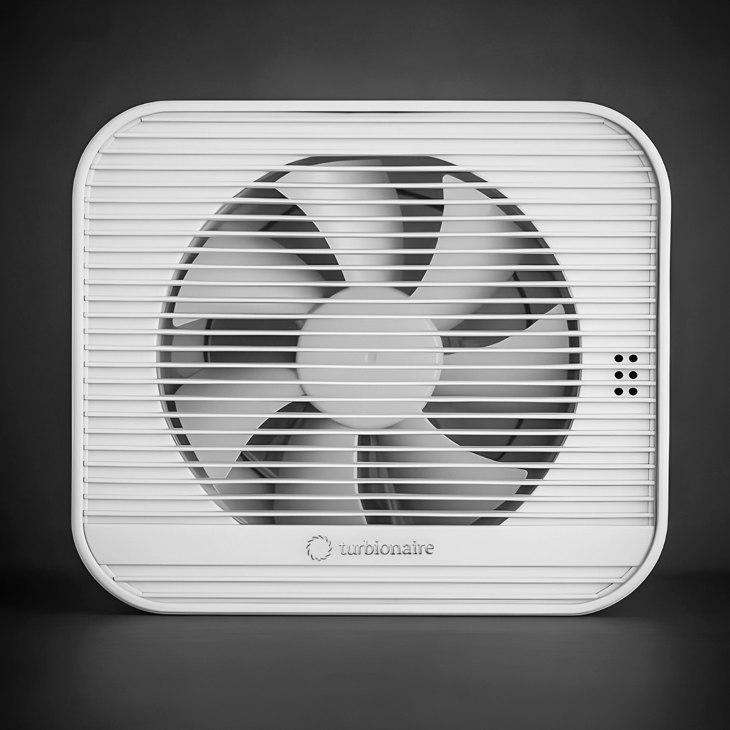 Fan Axio 1012 White Remote Control 100&120 Mm Shutter Turbionaire